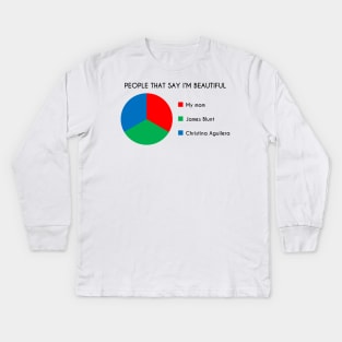 You Are Beautiful Pie Chart Kids Long Sleeve T-Shirt